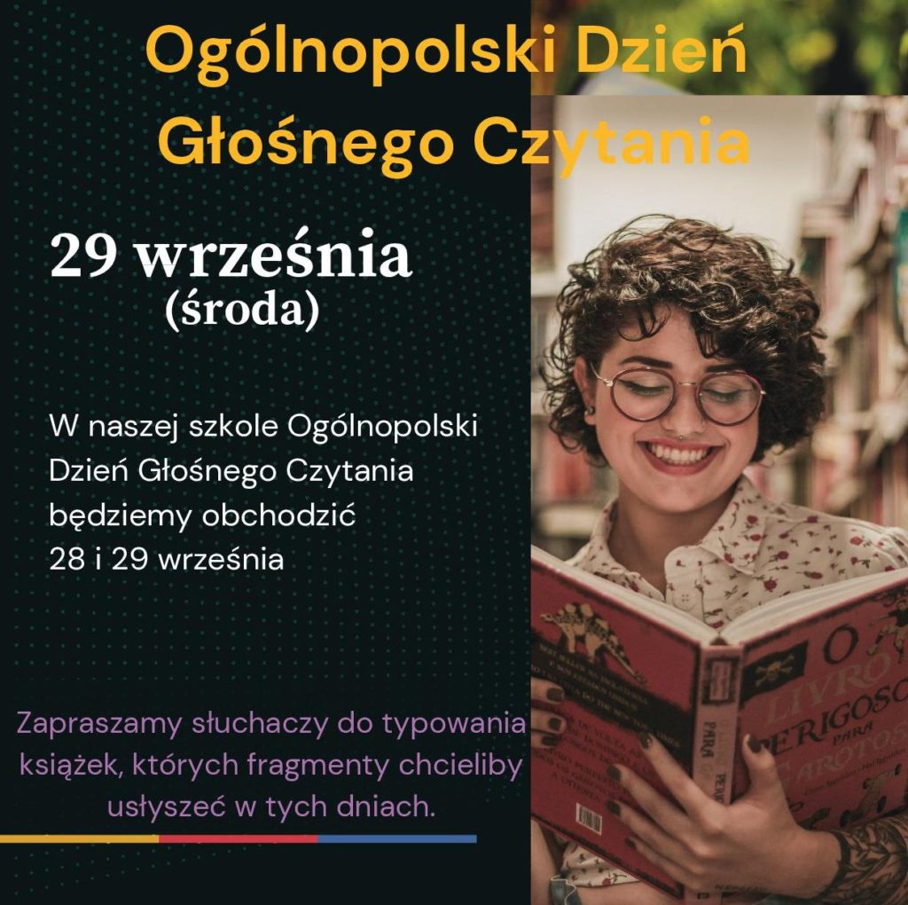 Plakat Ogólnopolski Dzień Głośnego Czytania