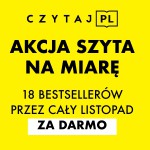 Plakat Akcja szyta na miarę - czytaj.pl - 18 bestsellerów przez cały listopad za darmo